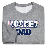 Hockey Crewneck Sweatshirt - Hockey Dad Life