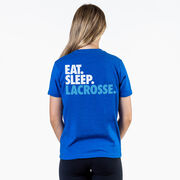 Lacrosse Short Sleeve T-Shirt - Eat. Sleep. Lacrosse. (Back Design)