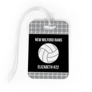 Volleyball Bag/Luggage Tag - Personalized Volleyball Team with Ball