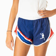 Girls Lacrosse Shorts - Sticks & Stripes