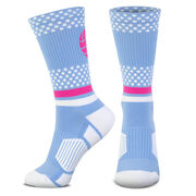 Volleyball Woven Mid-Calf Socks - Tropic Neon