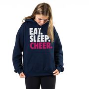 Cheerleading Hooded Sweatshirt - Eat Sleep Cheer