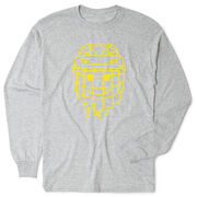 Hockey Tshirt Long Sleeve - Have An Ice Day Smiley Face