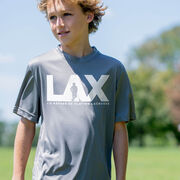 Guys Lacrosse Short Sleeve Performance Tee - I'd Rather Lax