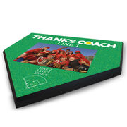 Softball Home Plate Plaque - Thank You Coach Photo