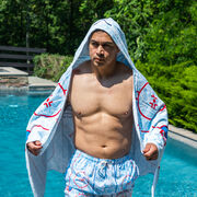 Hockey Hooded Towel - Rather Be Playing Hockey