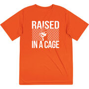 Baseball Short Sleeve Performance Tee - Raised in a Cage Baseball