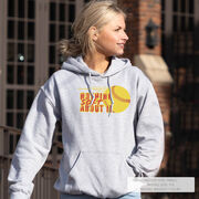 Softball Hooded Sweatshirt - Nothing Soft About It