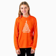 Lacrosse Long Sleeve Performance Tee - Merry Laxmas Tree