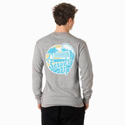 Volleyball Tshirt Long Sleeve - Serve's Up (Back Design)