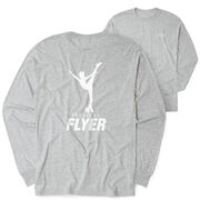 Cheerleading Tshirt Long Sleeve - Frequent Flyer (Back Design)