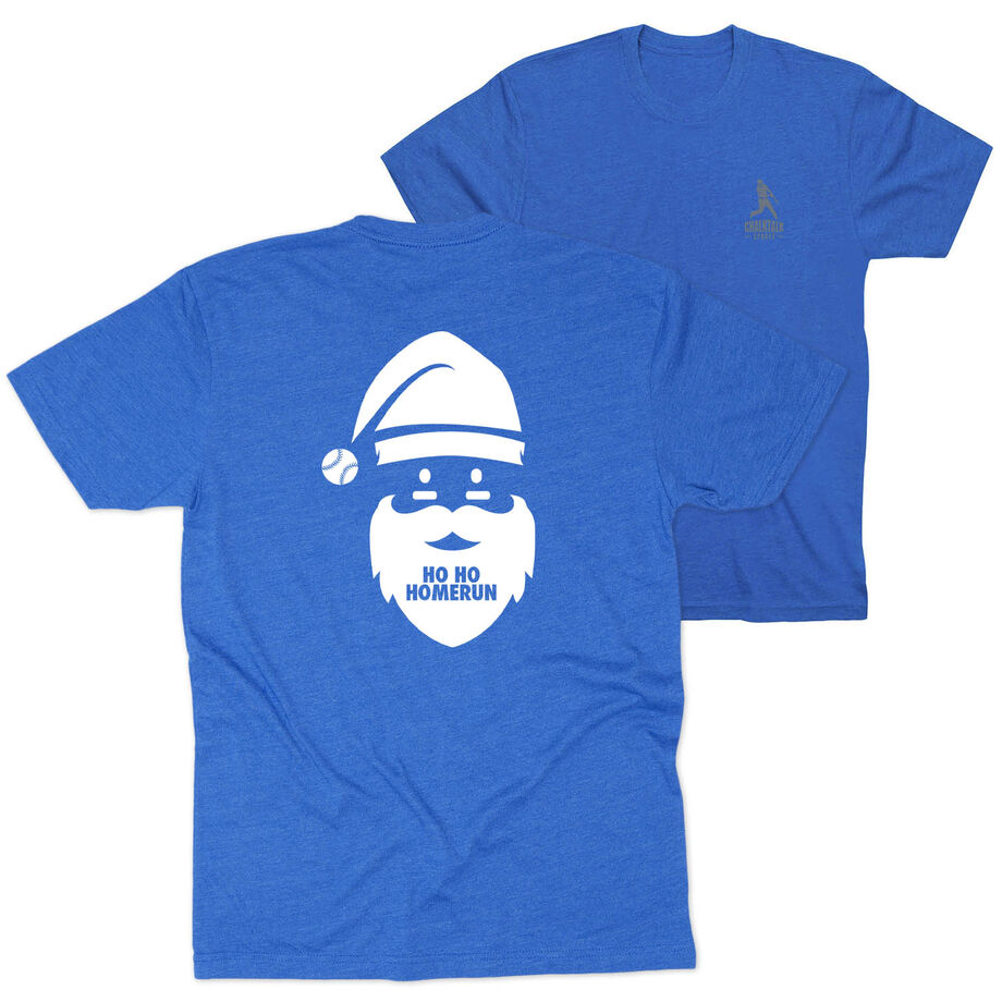 Baseball Short Sleeve T-Shirt - Ho Ho Homerun (Back Design)