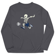Soccer Long Sleeve Performance Tee - Skeleton Striker
