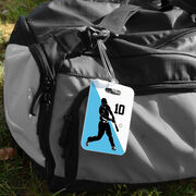 Baseball Bag/Luggage Tag - Personalized Baseball Player Silhouette Guy