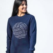 Volleyball Tshirt Long Sleeve - Volleyball Words