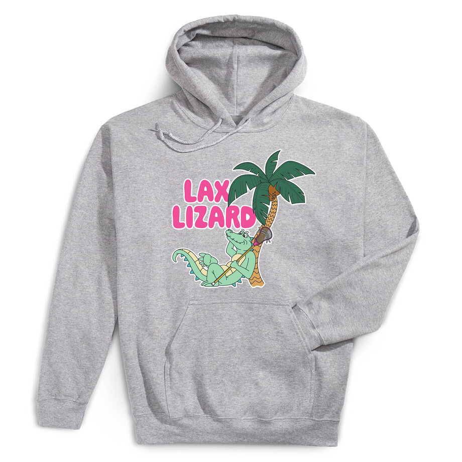 Guys Lacrosse Hooded Sweatshirt - Lax Lizard