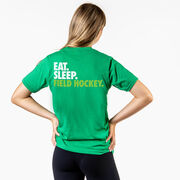 Field Hockey Short Sleeve T-Shirt - Eat. Sleep. Field Hockey. (Back Design)