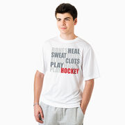 Hockey Short Sleeve Performance Tee - Bones Saying