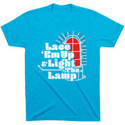 Hockey Short Sleeve T-Shirt - Lace 'Em Up And Light The Lamp