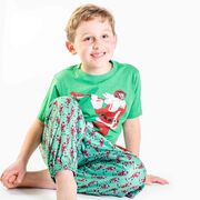 Guys Lacrosse Lounge Pants - Santa