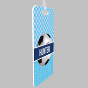 Soccer Bag/Luggage Tag - Personalized 2 Tier Patterns with Soccer Ball