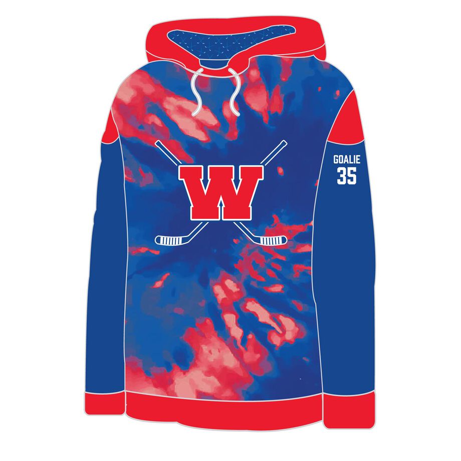 ChalkTalk Custom Team Hoodie - Hockey Tie-Dye