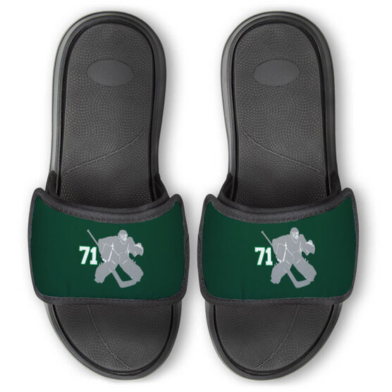 Hockey Repwell&reg; Slide Sandals - Goalie with Number