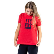 Cheerleading Short Sleeve T-Shirt - We Rise By Lifting Others