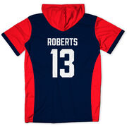 Custom Team Lightweight Short Sleeve ShieldDri Hoodie -  Soccer