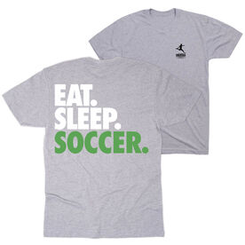 Soccer Short Sleeve T-Shirt - Eat. Sleep. Soccer (Back Design)