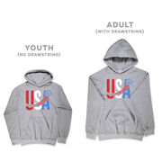 Soccer Hooded Sweatshirt - USA Patriotic