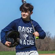 Baseball Tshirt Long Sleeve - Raised in a Cage