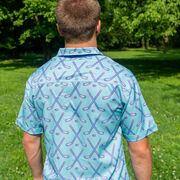 Hockey Performance Short Sleeve Button Down Shirt - Cross Check