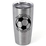 Soccer 20 oz. Double Insulated Tumbler - Ball Icon