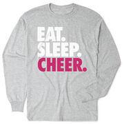 Cheerleading Tshirt Long Sleeve - Eat. Sleep. Cheer