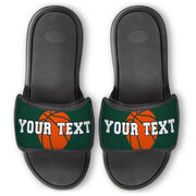 Basketball Repwell&reg; Slide Sandals - Basketball with Text