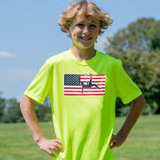 Soccer Short Sleeve Performance Tee - Patriotic Soccer