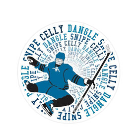 Hockey Stickers - Dangle Snipe Celly Player (Set of 2)