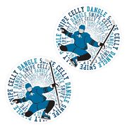 Hockey Stickers - Dangle Snipe Celly Player (Set of 2)