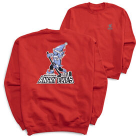 Hockey Crewneck Sweatshirt - South Pole Angry Elves (Back Design)
