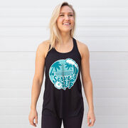 Pickleball Flowy Racerback Tank Top - Serve's Up