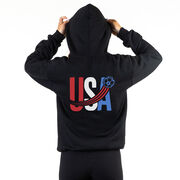 Soccer Hooded Sweatshirt - USA Patriotic (Back Design)