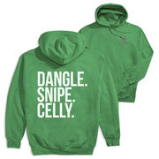 Hockey Hooded Sweatshirt - Dangle Snipe Celly Words (Back Design)