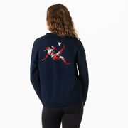 Soccer Crewneck Sweatshirt - Soccer Santa (Back Design)