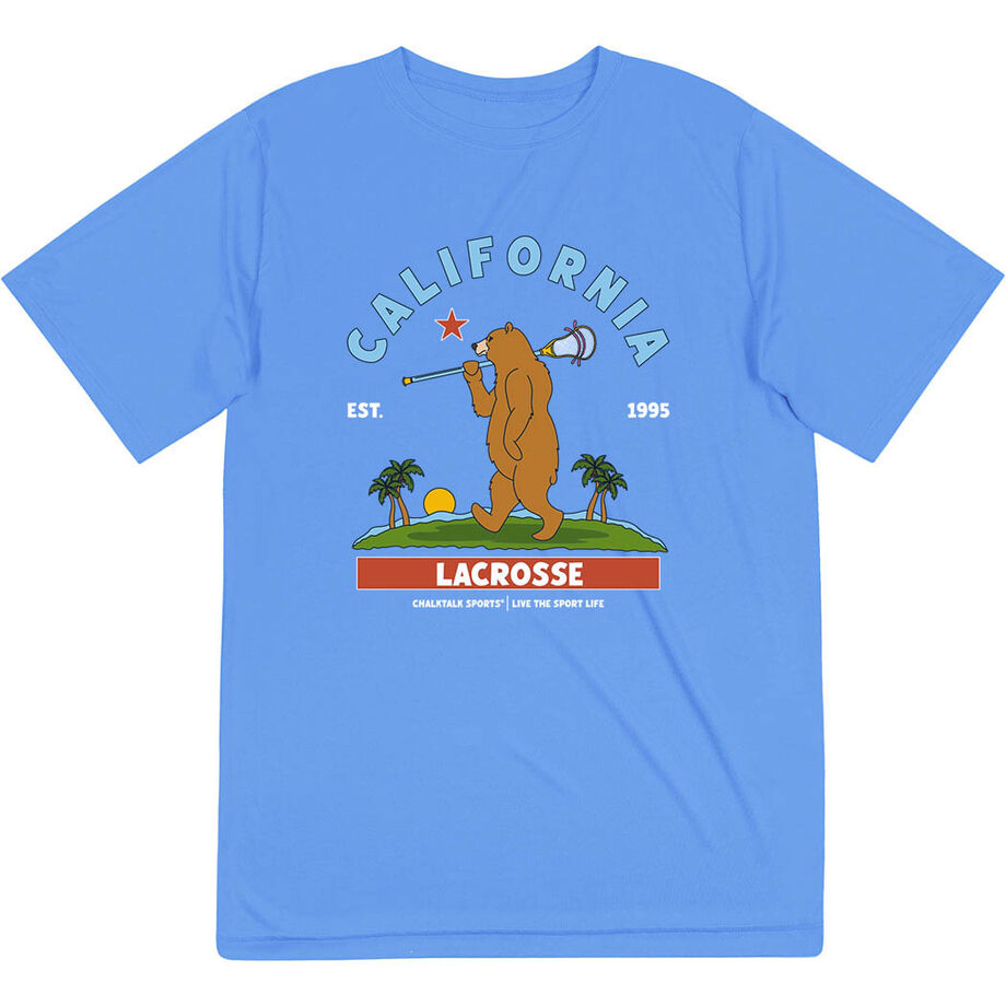 Guys Lacrosse Short Sleeve Performance Tee - California Lacrosse