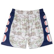 Baseball Beckett&trade; Shorts - Navy Digital Camo