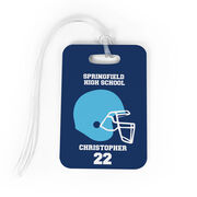 Football Bag/Luggage Tag - Personalized Team Helmet