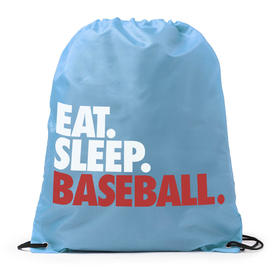 Baseball Drawstring Backpack Eat. Sleep. Baseball.