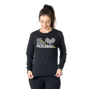 Pickleball Tshirt Long Sleeve - Eat. Sleep. Pickleball