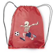 Soccer Drawstring Backpack - Skeleton Striker 